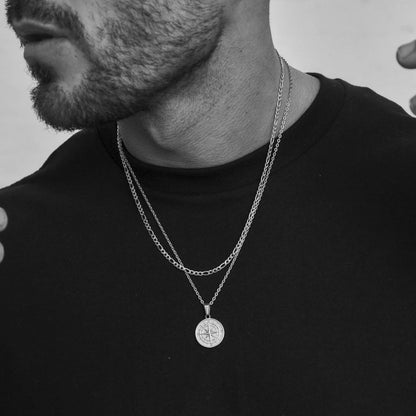 Vnox Compass Necklaces