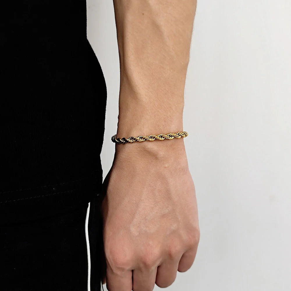 Twisted Gold Bracelet