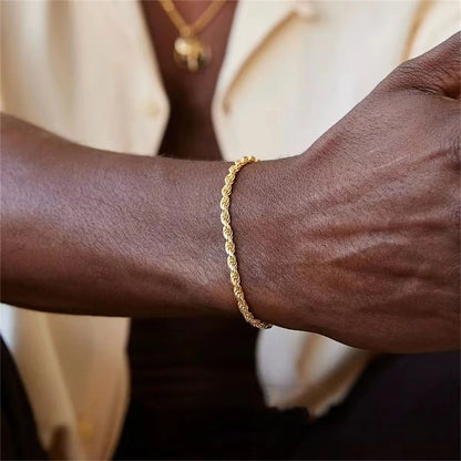 Twisted Gold Bracelet