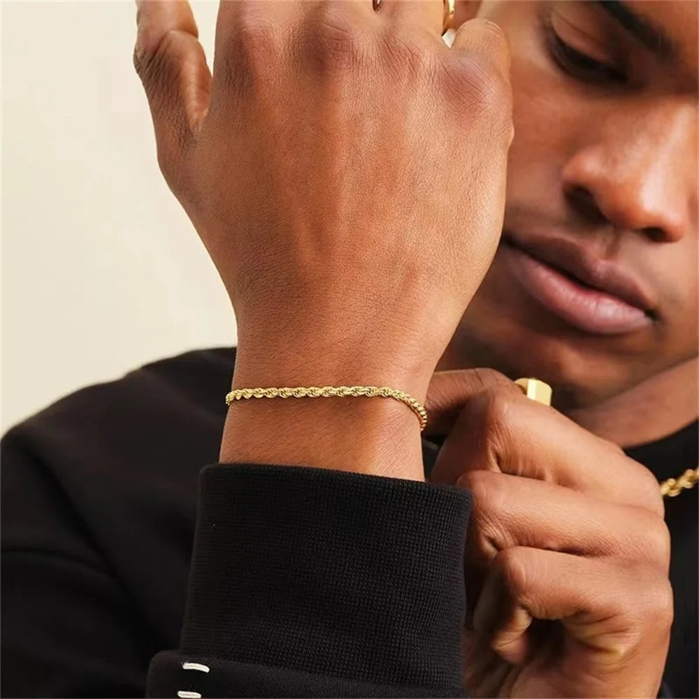 Twisted Gold Bracelet