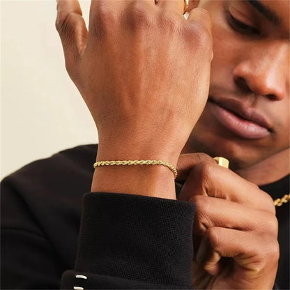Twisted Gold Bracelet