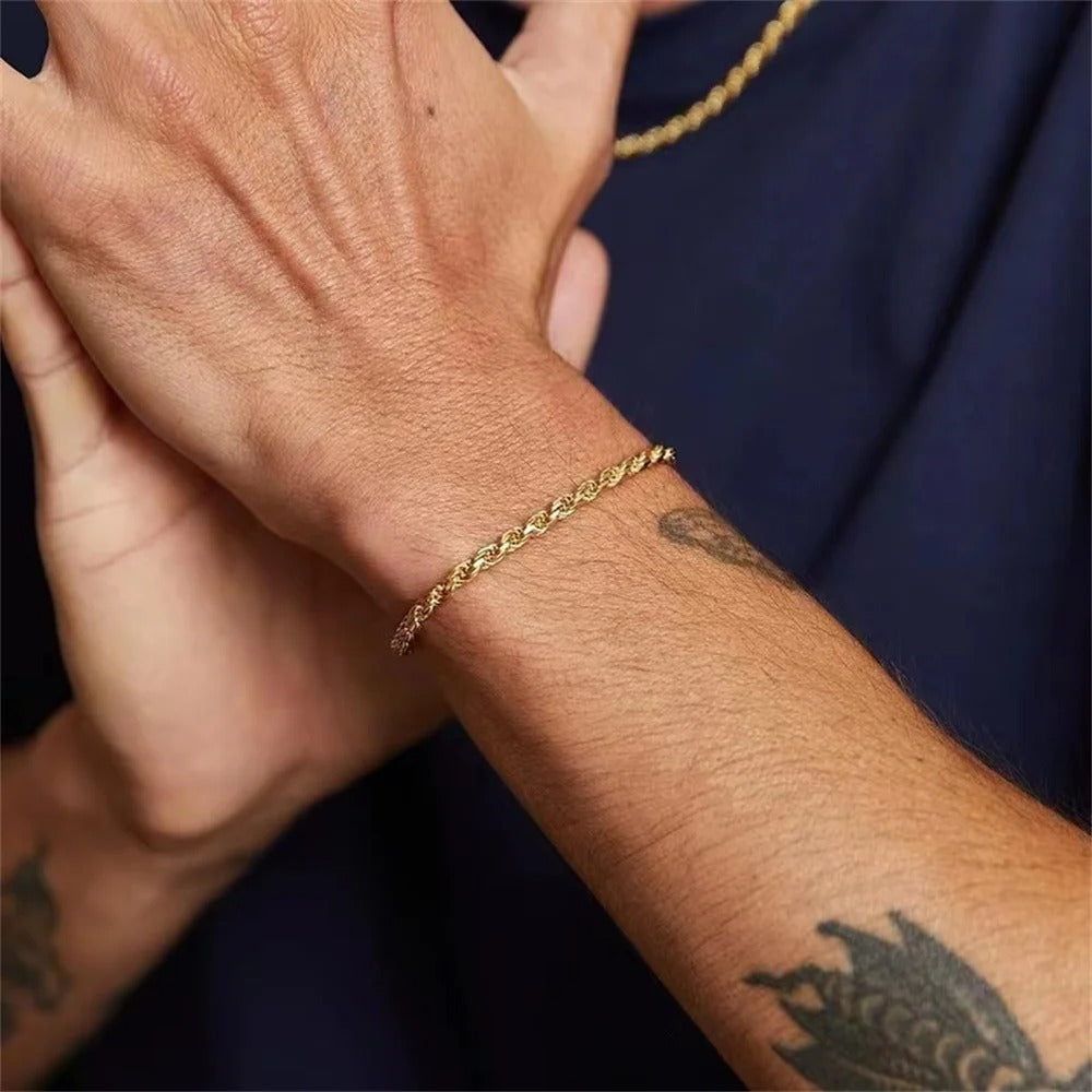 Twisted Gold Bracelet