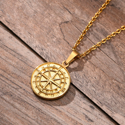 Vnox Compass Necklaces