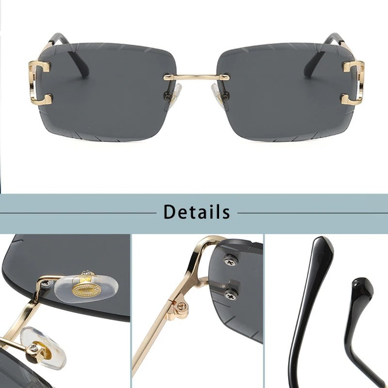 Rimless Square Sunglasses