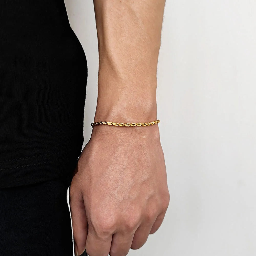 Twisted Gold Bracelet