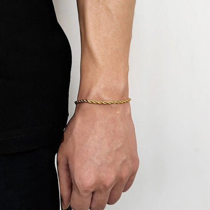 Twisted Gold Bracelet