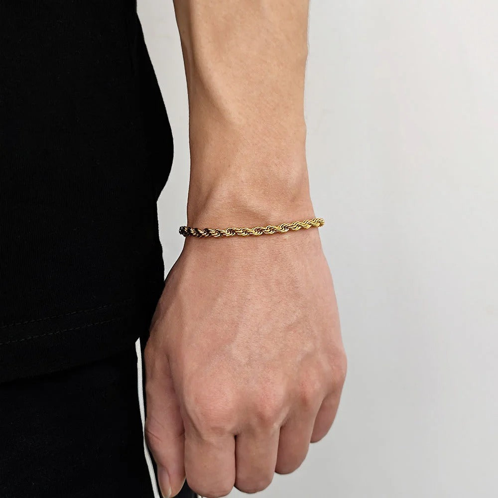 Twisted Gold Bracelet
